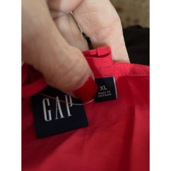 NWT Gap Women's Red V-Neckline Ruched Slip Midi Dress Size XL - Picture 8 of 12
